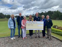 We hand over a cheque for over £1,800 to local Hospice Volunteers
